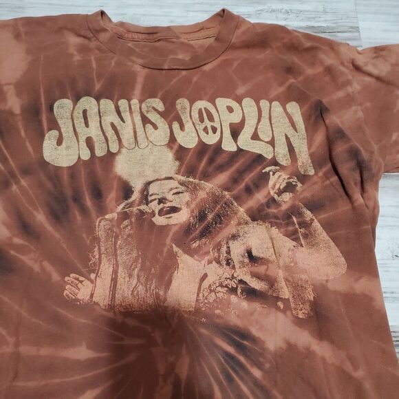 Janis Joplin Reverse Tye Dye Shirt Size Medium Hand Tye Dyed - Picture 2 of 3